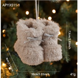 Плюшевые сапожки. Украшения на елку