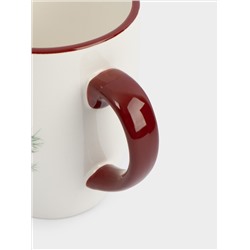 Кружка, 330 мл, керамика D, красная, Лошадка, Festival