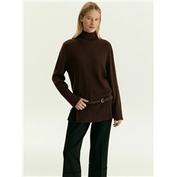 Удлиненный свитер с шерстью, B3031/ekollon