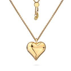 Кулон Сердцебиение (1, 6см; покрытие золото) 82см, Есть комплект