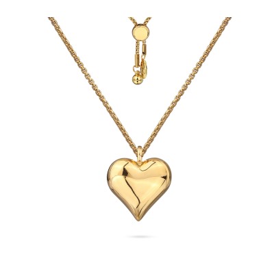 Кулон Сердцебиение (1, 6см; покрытие золото) 82см, Есть комплект