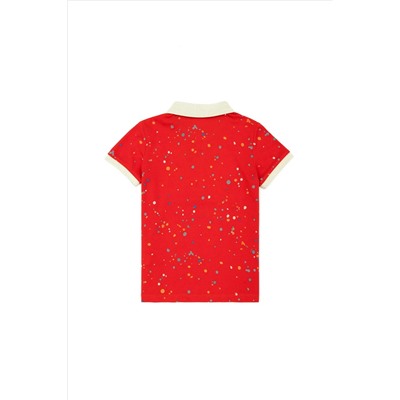 Erkek Çocuk Kırmızı Polo Yaka Tişört