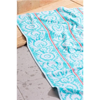 Herbert %100 Pamuk Plaj Havlusu - Mint Yeşili - 70x150 cm