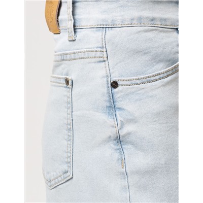 Шорты-бермуды из эластичного денима