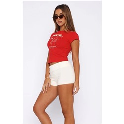 In Paradiso Baby Tee Red