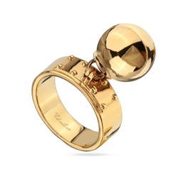 Кольцо Геометрия (бусина 14мм; покрытие золото), Есть комплект