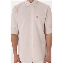 Erkek Camel Regular Fit Cepli Gömlek