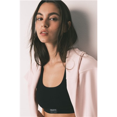 Sujetador deportivo Seamless negro