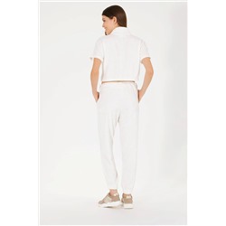 Kadın Ekru Jogger Eşofman Altı