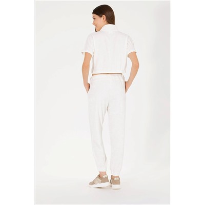 Kadın Ekru Jogger Eşofman Altı