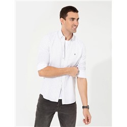 Haki Slim Fit Uzun Kollu Gömlek