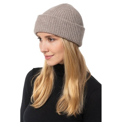 AMICALE Double Layer Cashmere Beanie