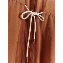 Hemdblusenkleid mit hohem Tencel™Lyocell-Anteil