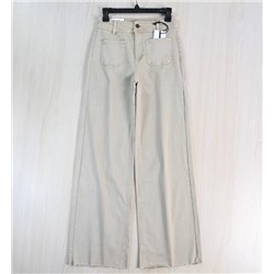 Женские эластичные хлопковые брюки с высокой талией