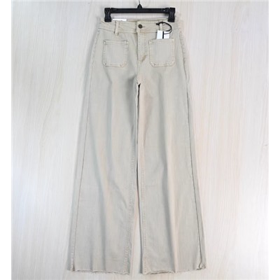 Женские эластичные хлопковые брюки с высокой талией