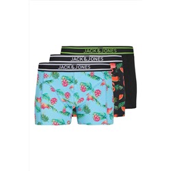 Jack & Jones 3'lü Desenli Boxer Paketi