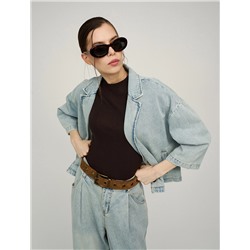 Голубой жакет из денима