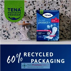 Tena Discreet Protect+ Maxi 12 Serviettes Absorbantes