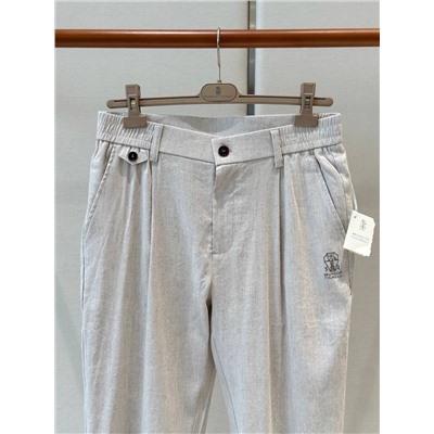 Мужские льняные брюки из комплекта   (5 цветов ) брунелл*о кучинелл*и