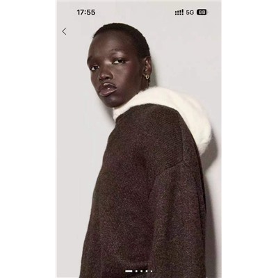 Женский пуловер из смесовой шерсти  МАНГ*О