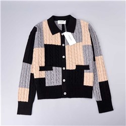 Женский свитер кардиган с рисунком  THO*M BROWN*E