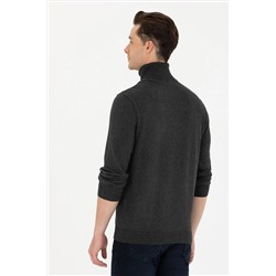 Erkek Antrasit Melanj Basic Kazak