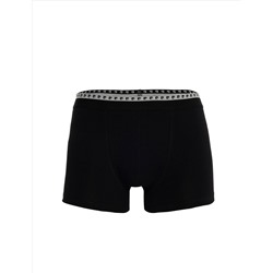 Siyah Atlet Boxer İç Giyim Takım Set