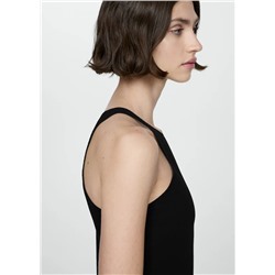 Vestido midi abertura