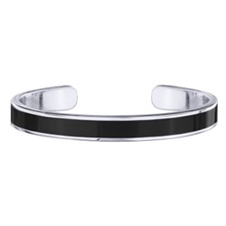 Браслет Палитра (эмаль черная; покрытие родий), Есть комплект