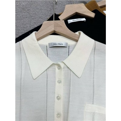 Вязаное поло с коротким рукавом (5 цветов) Макс Мар*а