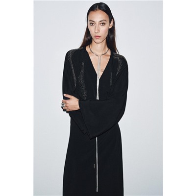 COLLAR GARGANTILLA FLECOS METÁLICOS