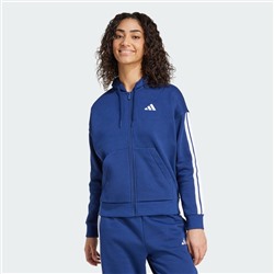 Essentials 3-Stripes Full-Zip Fleece Hoodie