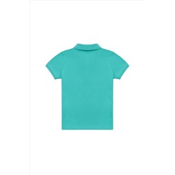 Erkek Çocuk Mint Yeşili Basic Polo Yaka Tişört