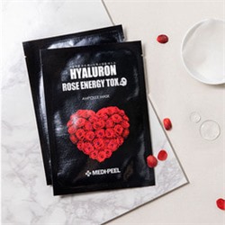 Hyaluron Rose Energy Tox Ampoule Mask, Укрепляющая маска против морщин