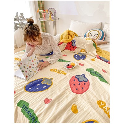 Нежное дышащее хлопково - марлевое одеяло