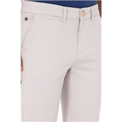 Erkek Açık Gri Kanvas / Chino Pantolon