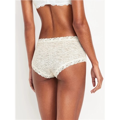 Low-Rise Lace Hipster Underwear