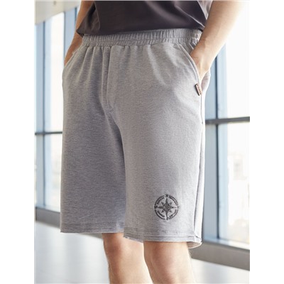 Шорты из тонкого футера с эластаном