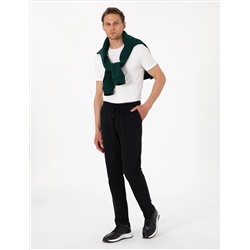 Siyah Slim Fit Eşofman Altı