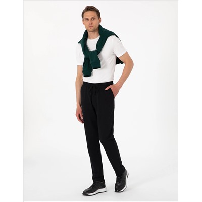 Siyah Slim Fit Eşofman Altı
