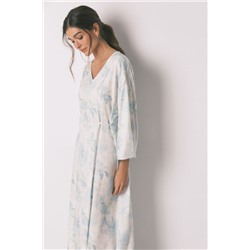 Camisón largo cruzado cinturón