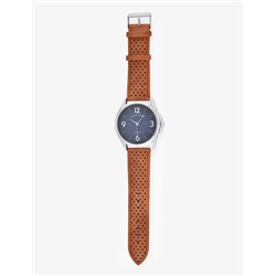 MENS CLASSIC BROWN STRAP WATCH