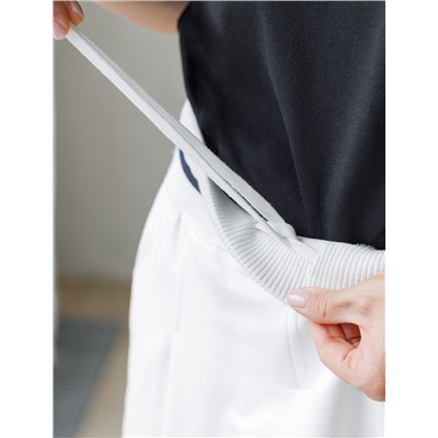 Юбка-шорты из эластичного футера-двухнитки