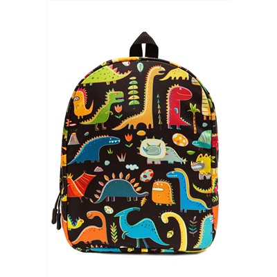 Рюкзак Малыш Динозавры черный фон