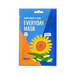Sunflower & Aloe Everyday Mask (10ea), Успокаивающая маска с маслом подсолнуха и экстрактом алоэ