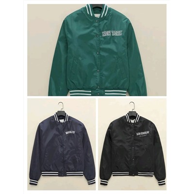 Женская утепленная куртка бомбер Aeropostal*e с вышивкой, экспорт