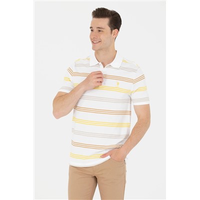 Erkek Beyaz Polo Yaka Tişört