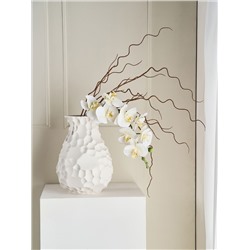 Ваза для цветов, 31 см, декоративная, фарфор P, белая, матовая, Текстура, Bridgit