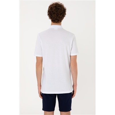 Erkek Regular Fit Polo Yaka Turkuaz Tişört