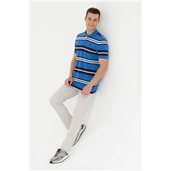 Erkek Saks Polo Yaka Tişört